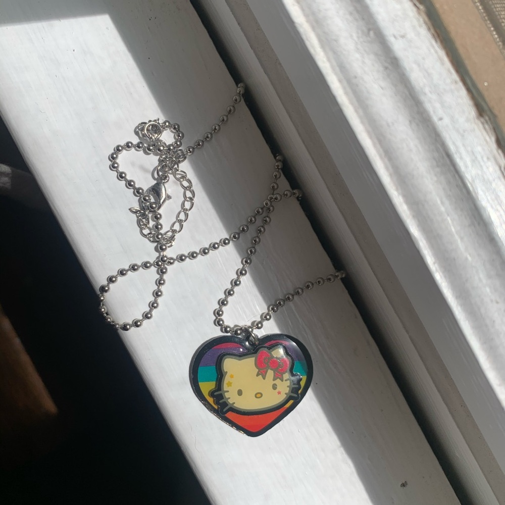 PRIDE Rainbow Hello Kitty Chain Necklace